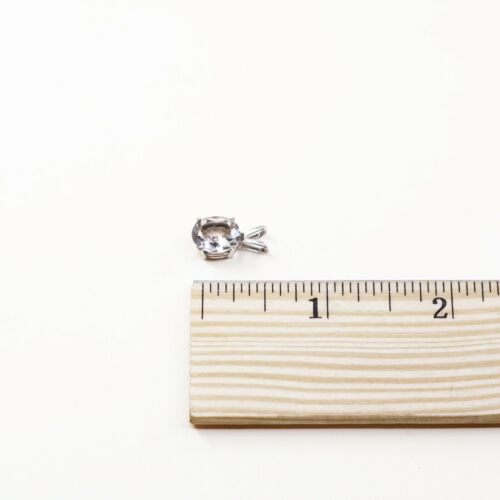 Vintage Milor Sterling silver handmade pendant, 925 silver with and crystal