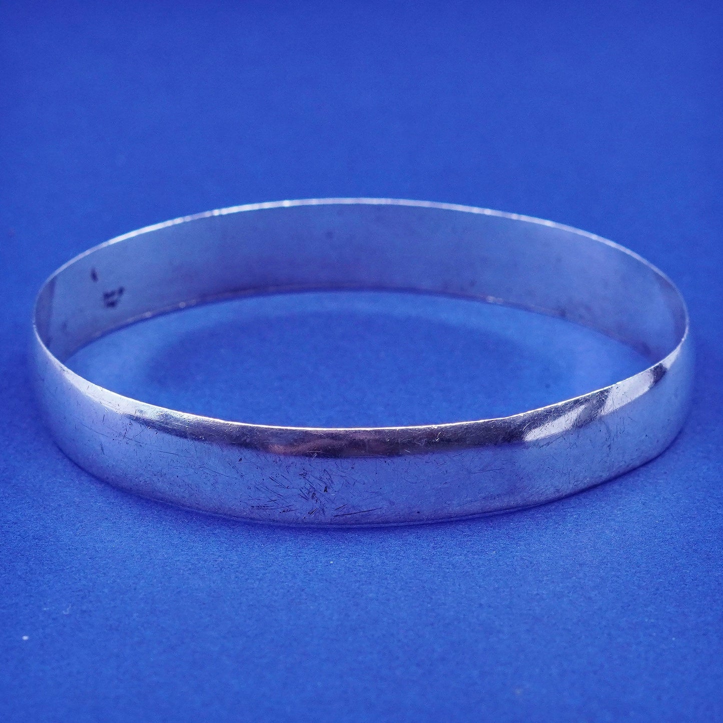 7.5”, vintage sterling silver handmade bracelet, 925 bangle, Silver tested