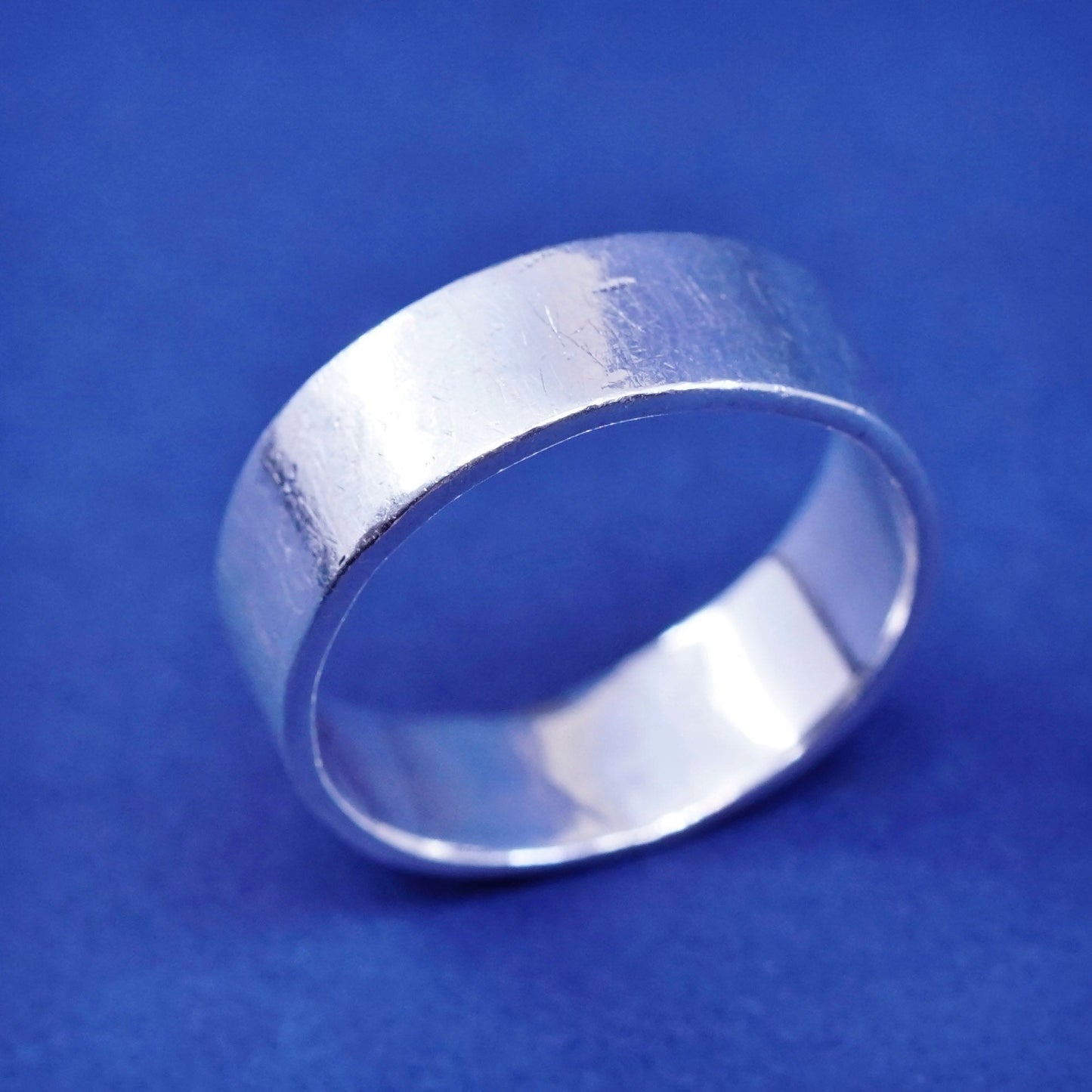 Size 7, Native American A Begaye sterling ring Sterling silver band, 925 ring