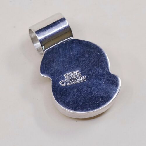 Vintage Mexico Sterling silver 925 Handmade Modern Pendant, Stamped Mexico 925