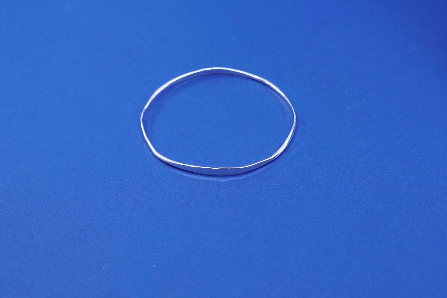 7.75”, vintage sterling silver handmade bracelet, stackable 925 textured bangle