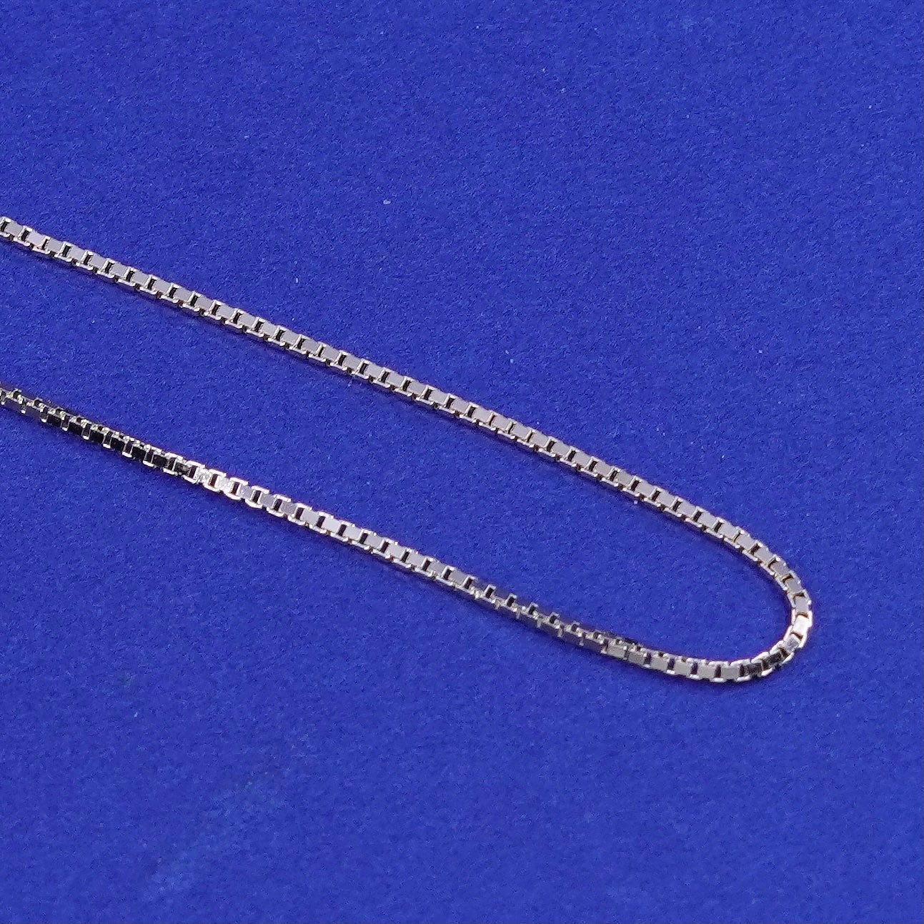 18”, 1mm, vintage vermeil gold filled Sterling silver necklace, 925 box chain
