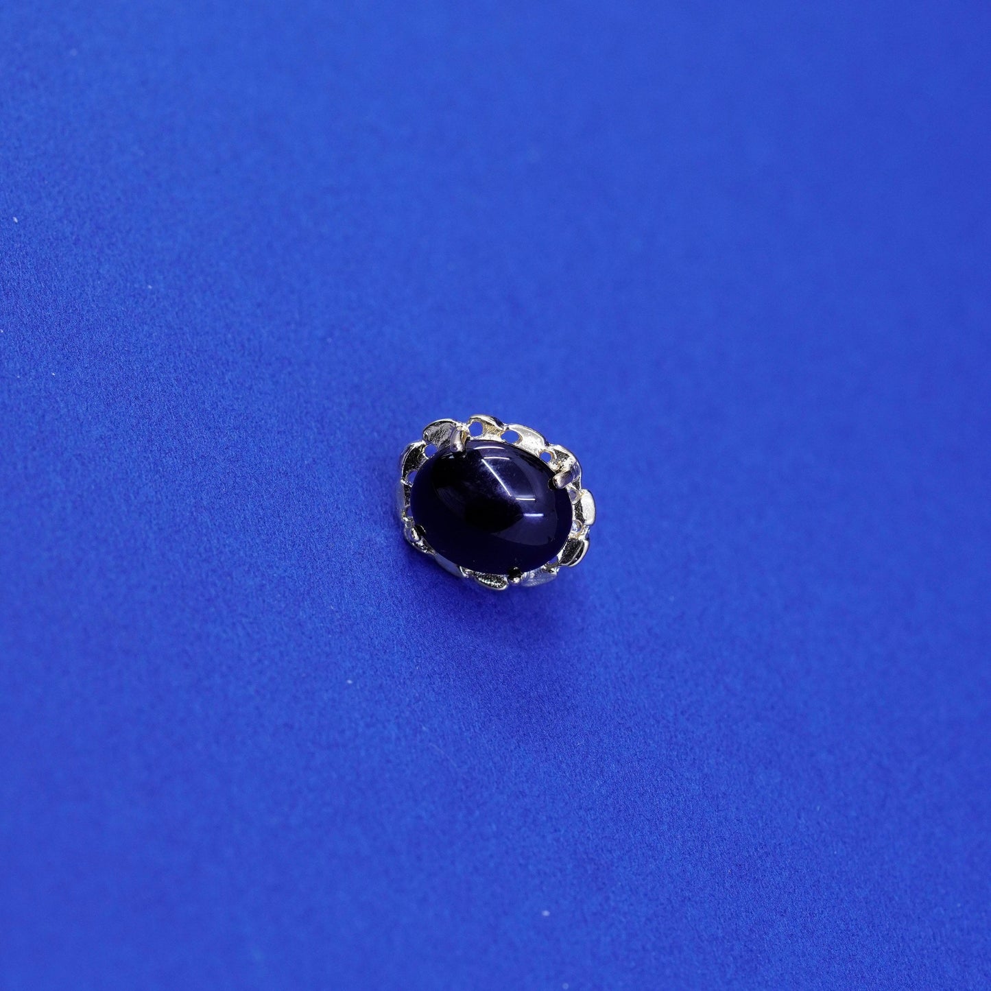 UT Vermeil gold over sterling silver handmade earrings, 925 studs obsidian