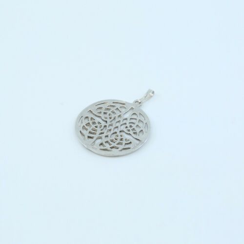 Vintage Sterling Silver Handmade Pendant, 925 gaelic pendant