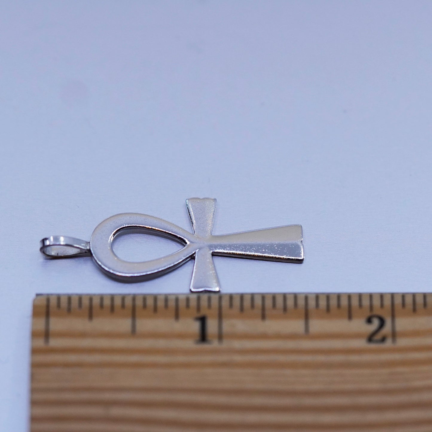 Vintage Vandell Sterling silver handmade pendant, Egyptian 925 ankh cross