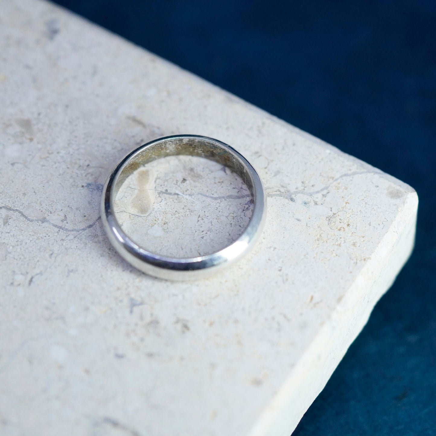 Size 10.25, vintage Sterling silver handmade ring, mexico 925 wedding band
