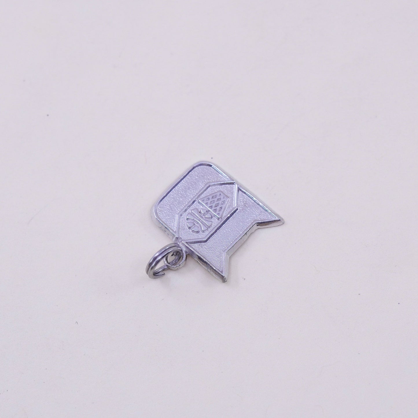 Vintage sterling silver charm, 925 initial “D” pendant