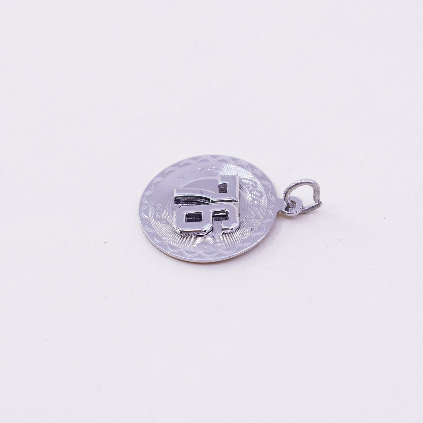 Vintage sterling handmade pendant, 925 number 76 tag