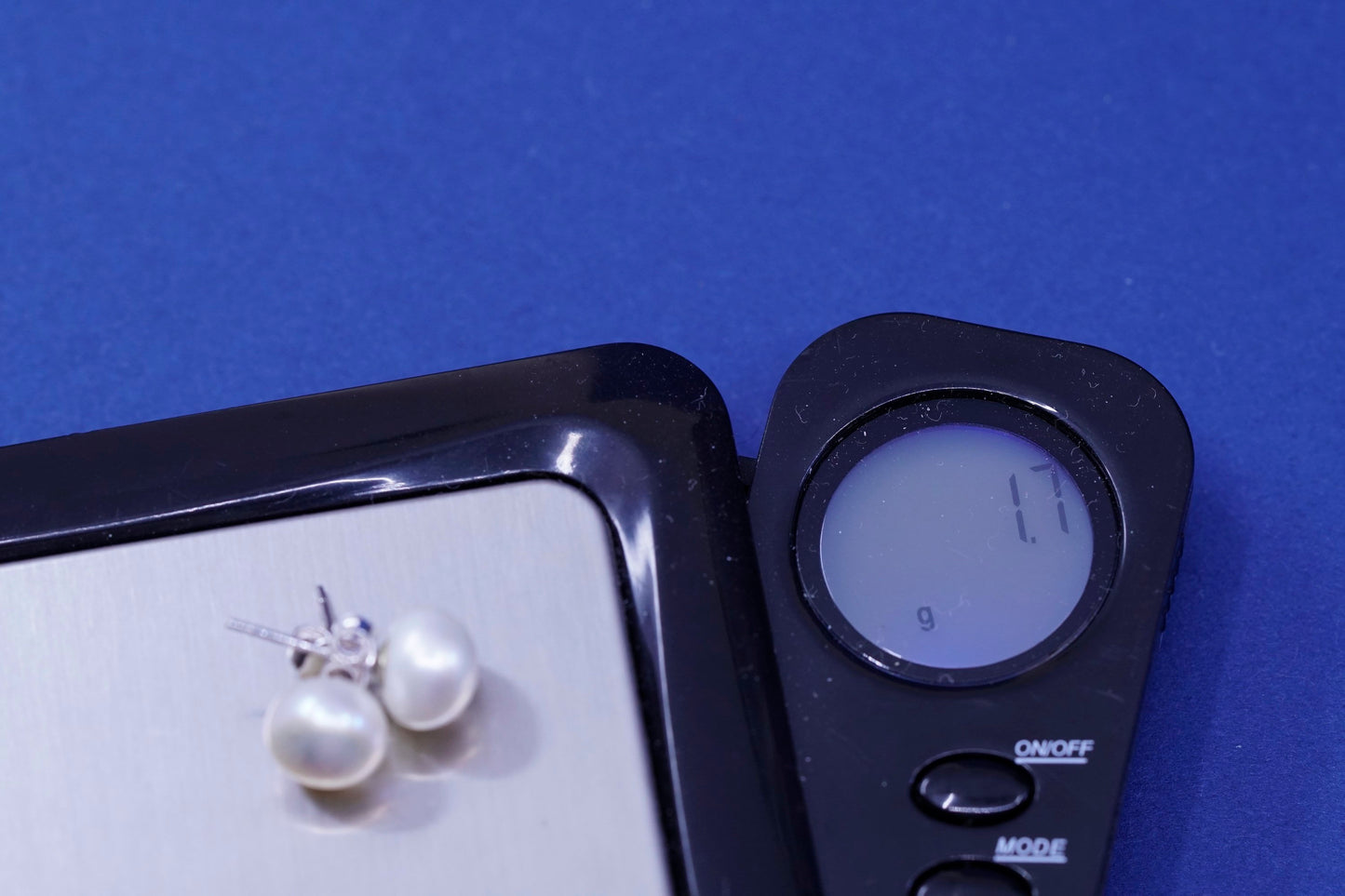 6mm, Sterling 925 silver with freshwater pearl studs earrings