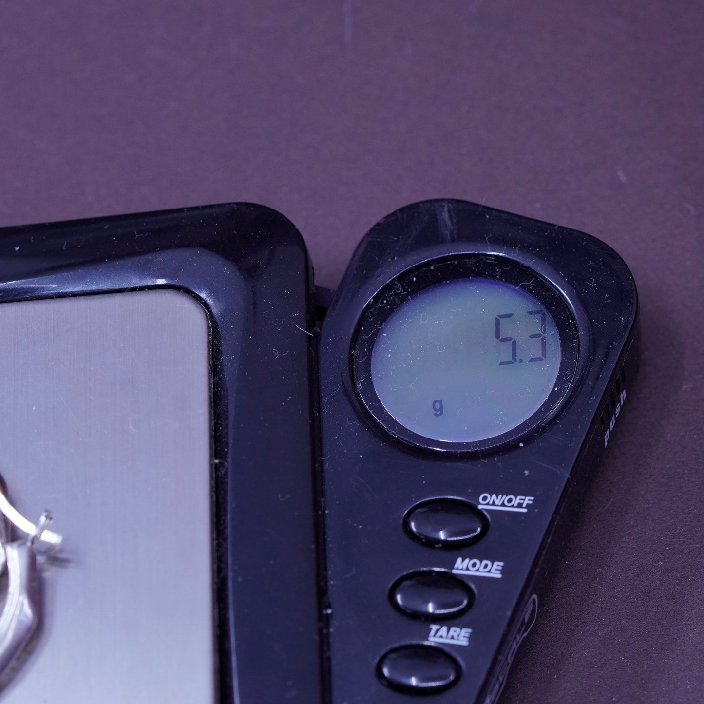 1”, vintage Italy Sterling silver handmade hoops, edgy 925 huggie earrings