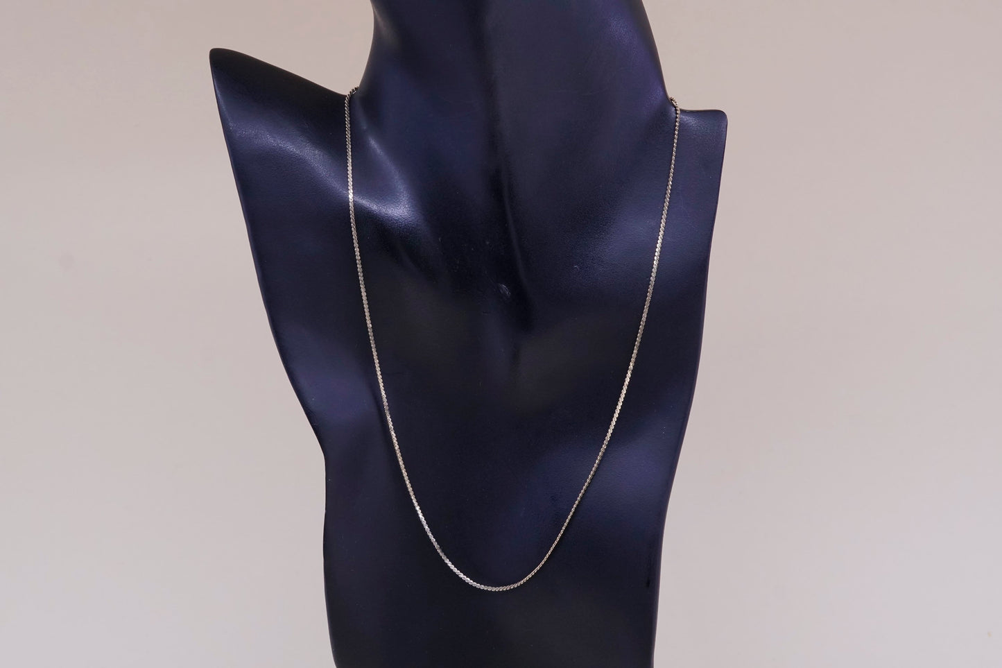18”, 1.6mm, vintage Marvel 12K vermeil GF gold necklace, 925 S link chain,