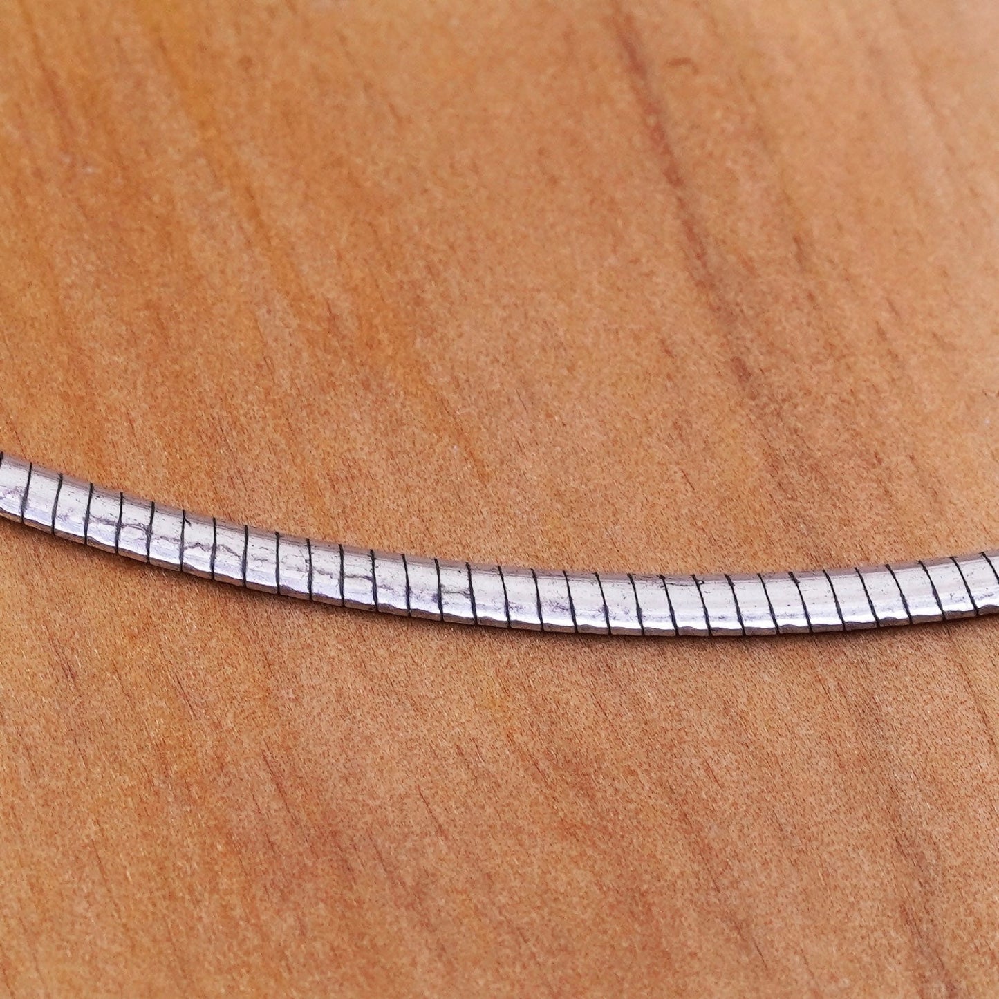 16”, 3mm, vintage Sterling silver omega chain, Italy 925 necklace