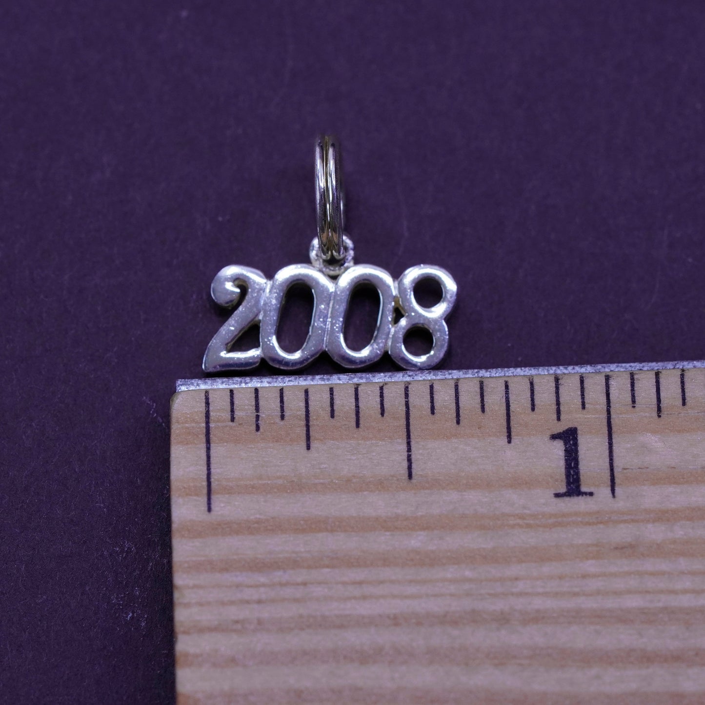 Vintage sterling silver handmade pendant, 925 2008 charm