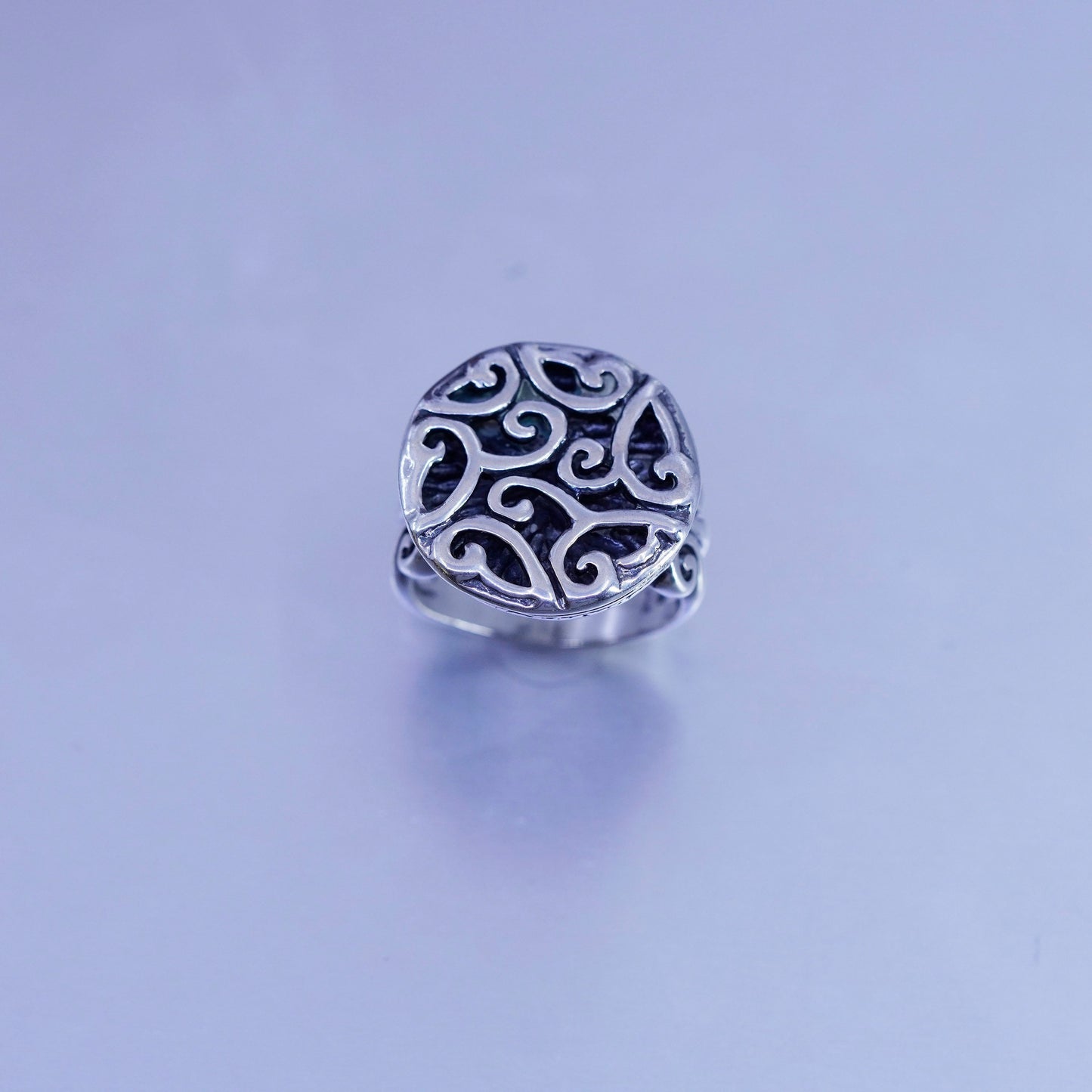 Size 7, Shablool Didae sterling silver ring, handmade filigree 925 band