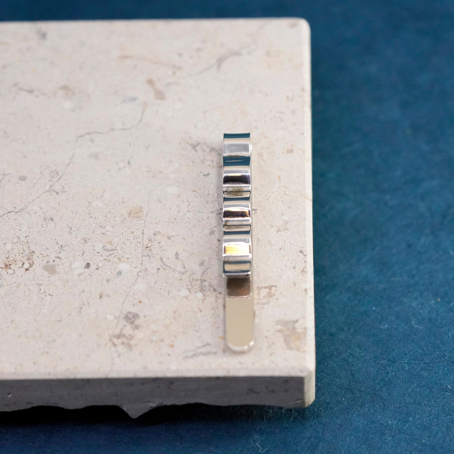 Vintage Sterling silver handmade tie clip, 925 tieclip