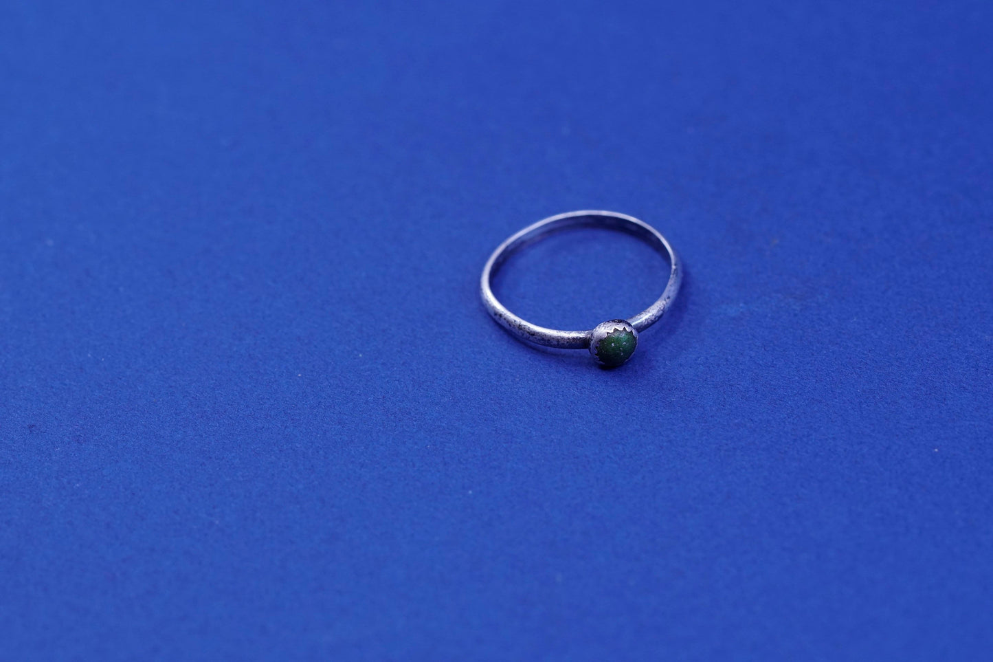 Size 7, Sterling silver ring, Native American, southwestern, 925 turquoise band