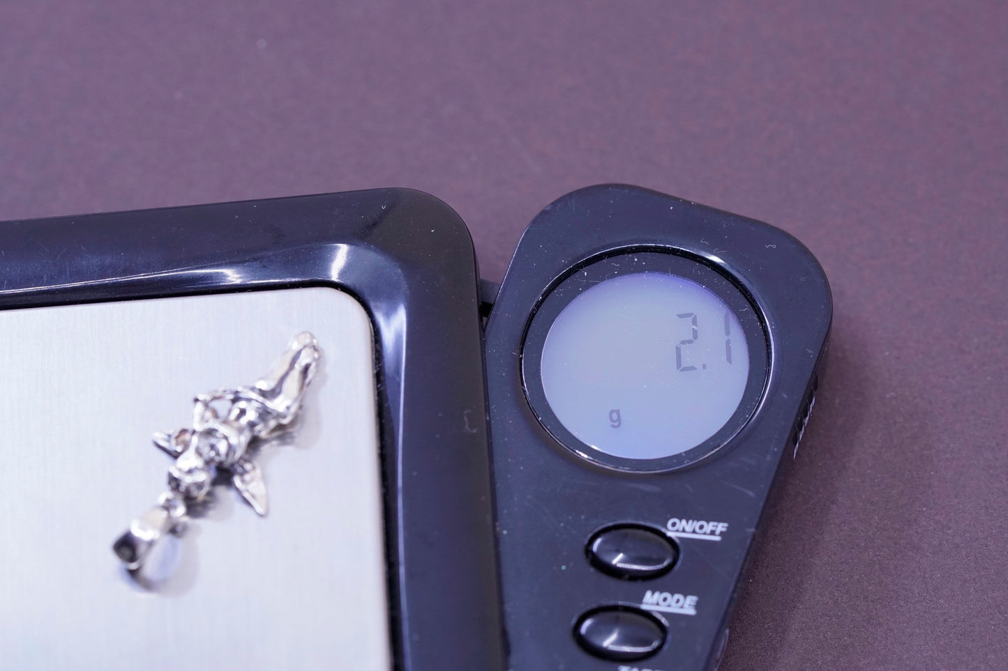 Vintage Sterling silver handmade pendant, Italy 925 angel with trumpet charm