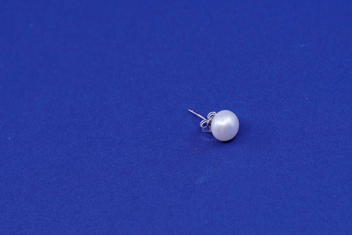 6mm, Sterling 925 silver with freshwater pearl studs earrings
