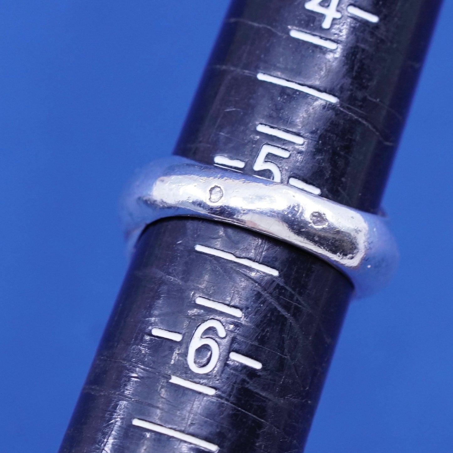 Size adjustable, vtg Sterling Silver Handmade ring, 925 double cat wrap band