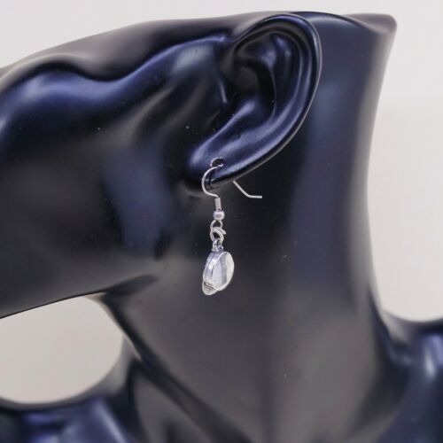 Vtg Mexico Sterling Silver handmade Earrings, Solid 925 Hat, Stamped 925