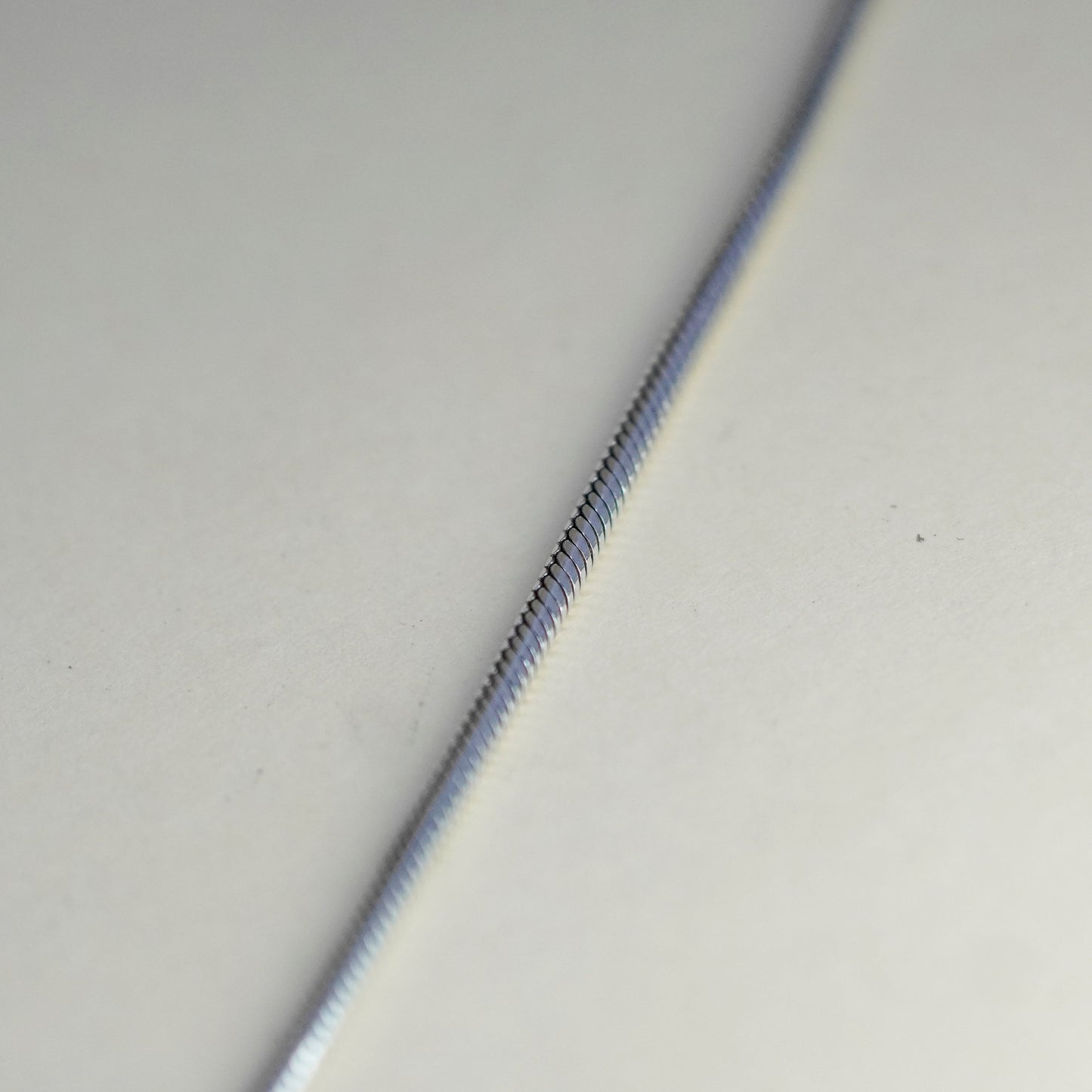 22”, 2mm, Vintage sterling silver snake chain, Italy 925 necklace