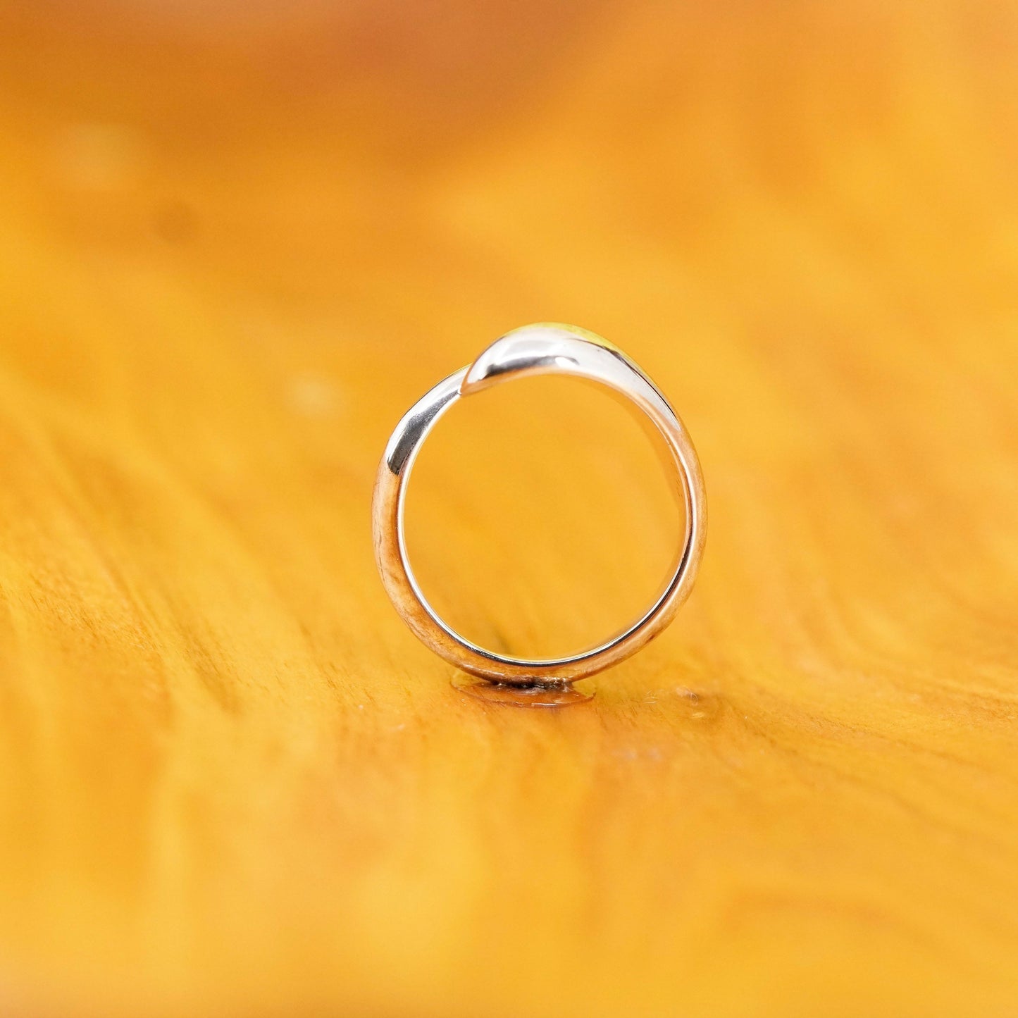 Size 7, vintage Sterling silver handmade ring, 925 wrap band