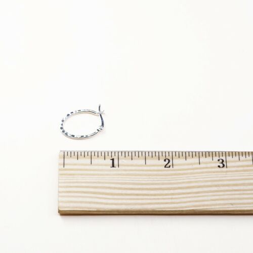0.75” sterling silver 925 Huggie earrings Hoops, stamped 925