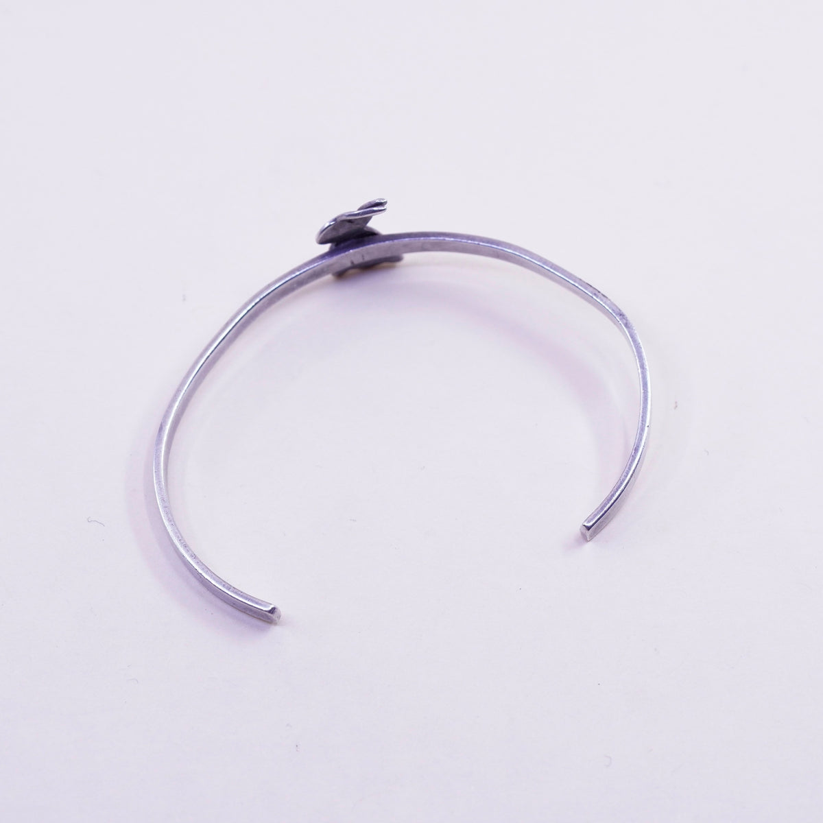 6”, leonore doskow sterling jewelry Sterling silver bunny cuff, 925 bracelet