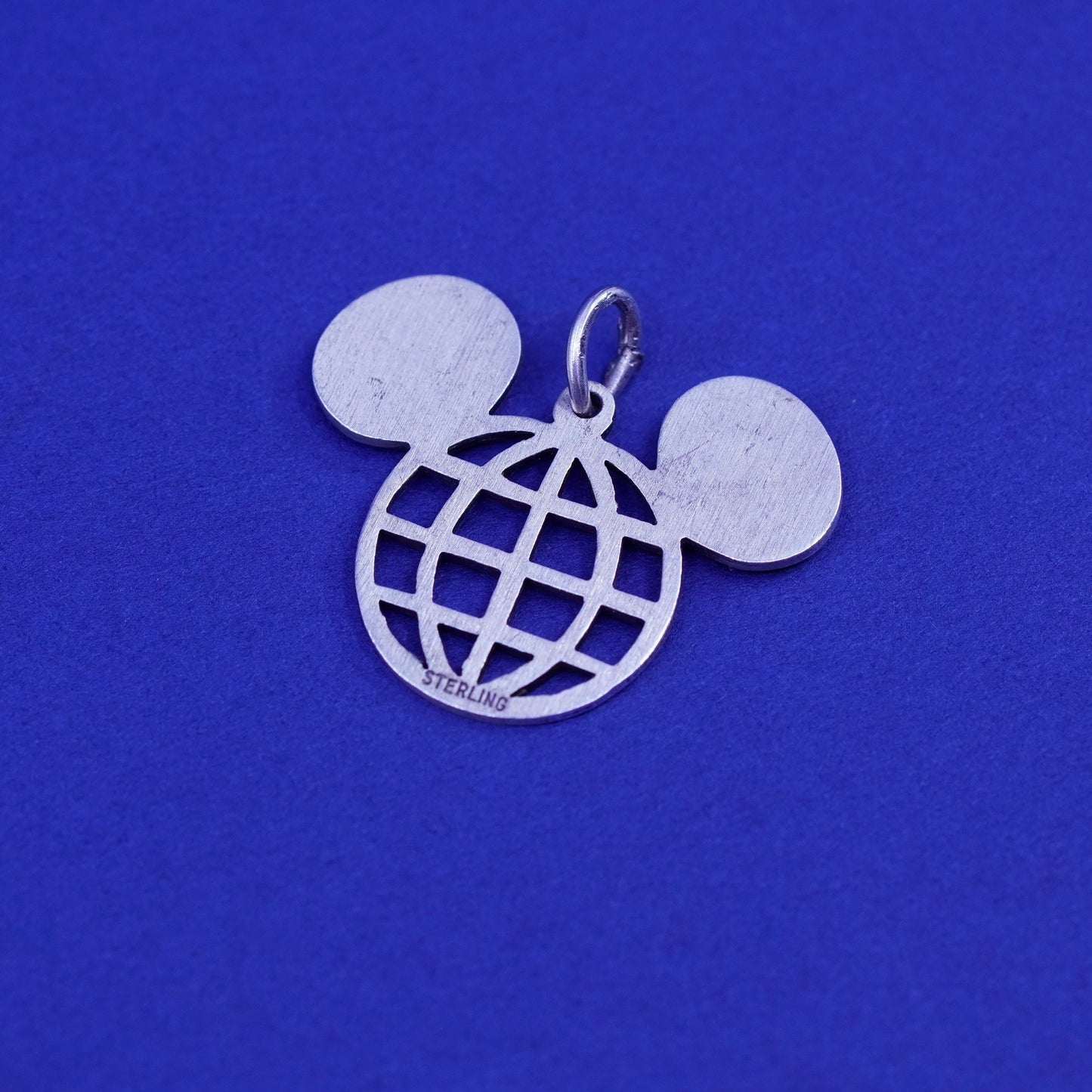 vintage Sterling silver handmade pendant, 925 Mickey Mouse pendant