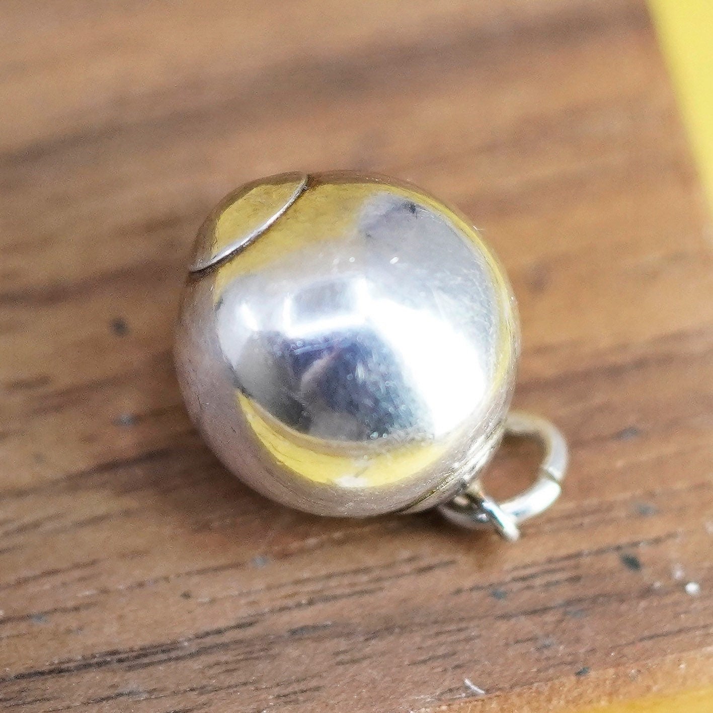 Vintage Sterling silver handmade pendant, 925 bead charm