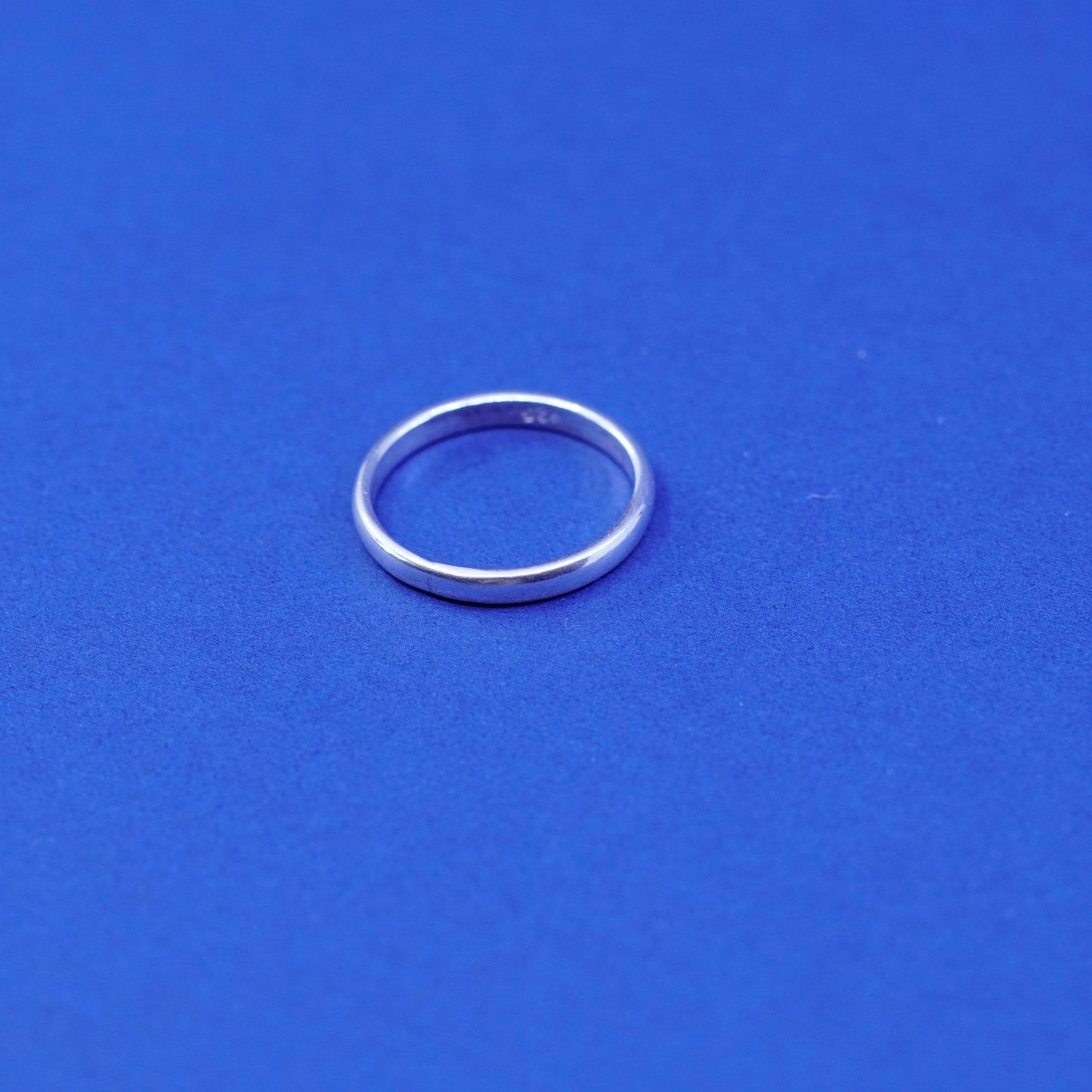 Size 7.25, vintage Sterling silver handmade ring, 925 wedding band