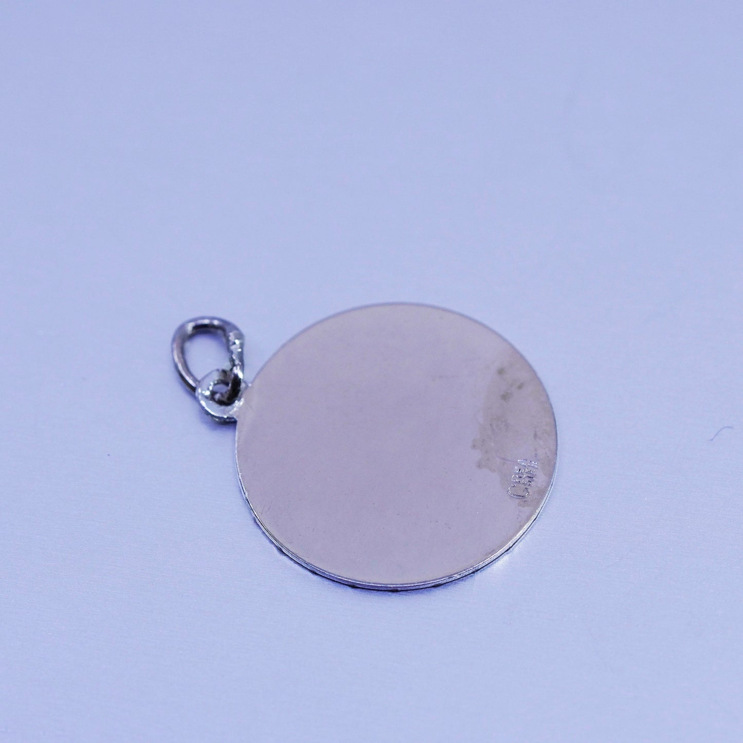 Vintage sterling 925 silver handmade Hawaiian islands pendant tag charm