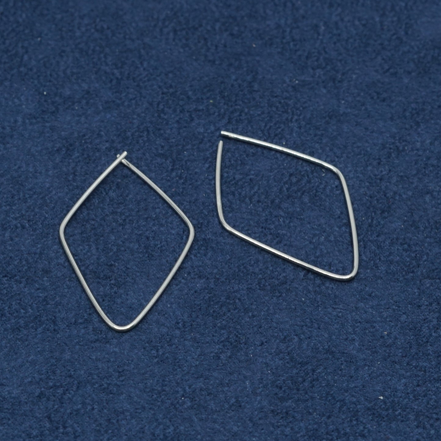 1.75”, Sterling silver handmade earrings, 925 hoops, huggie