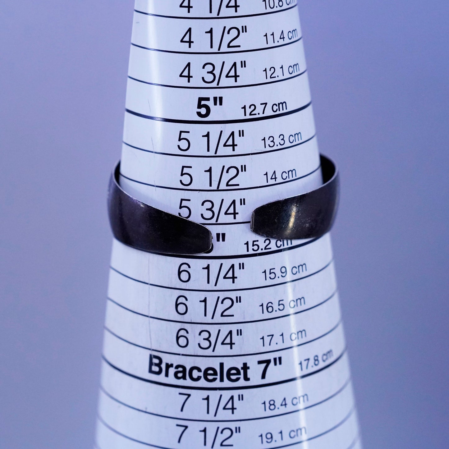 6”, oxidized Sterling 925 silver handmade bracelet, storyteller Japanese cuff