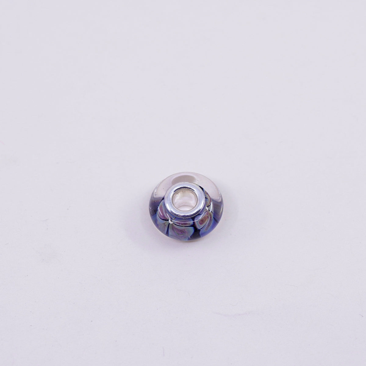 Vintage Cham chamilia Sterling 925 silver handmade Murano glass bead charm