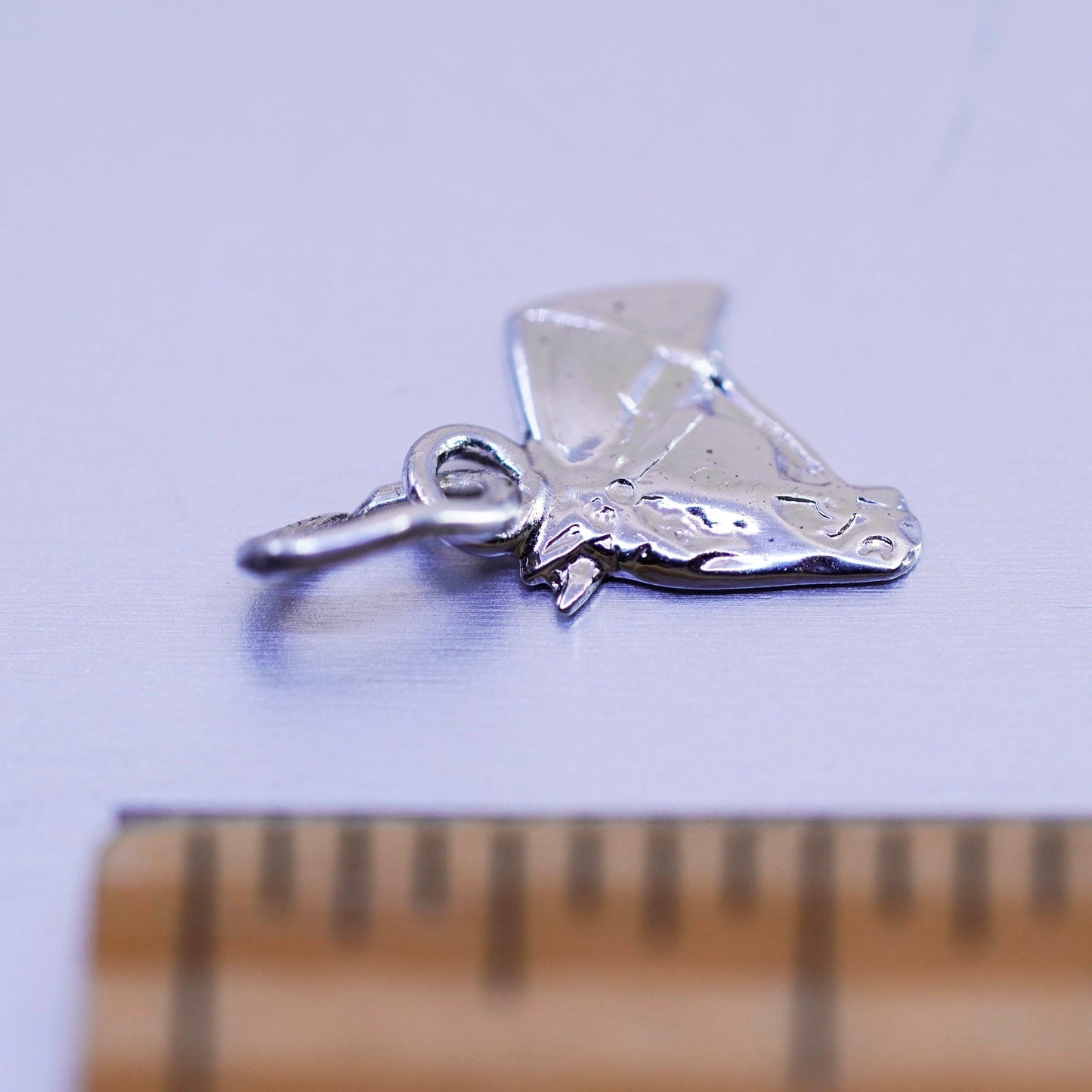 Antique Sterling silver handmade simple 925 horse charm pendant