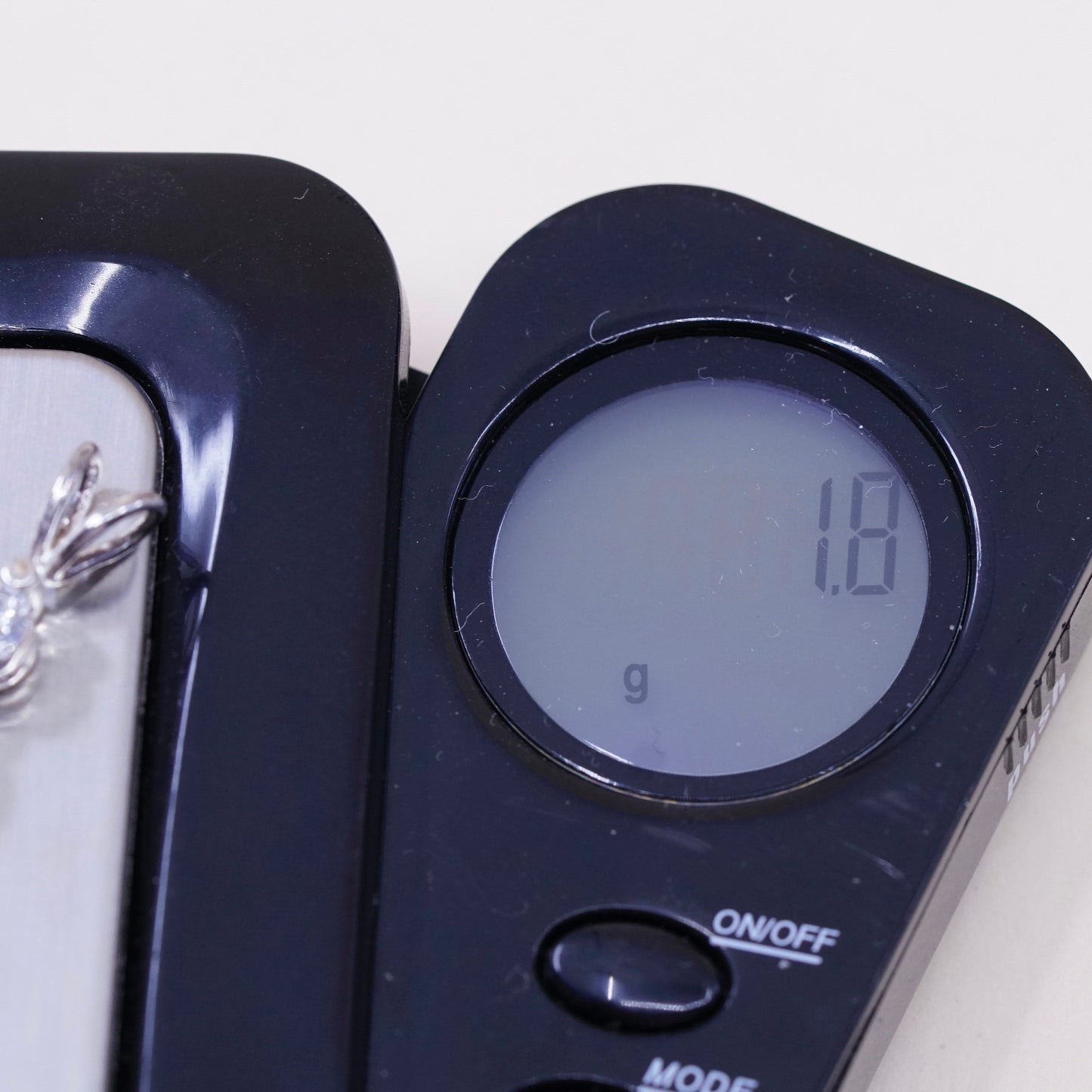 Vintage sterling silver cz crystal pendant, 925 pendant