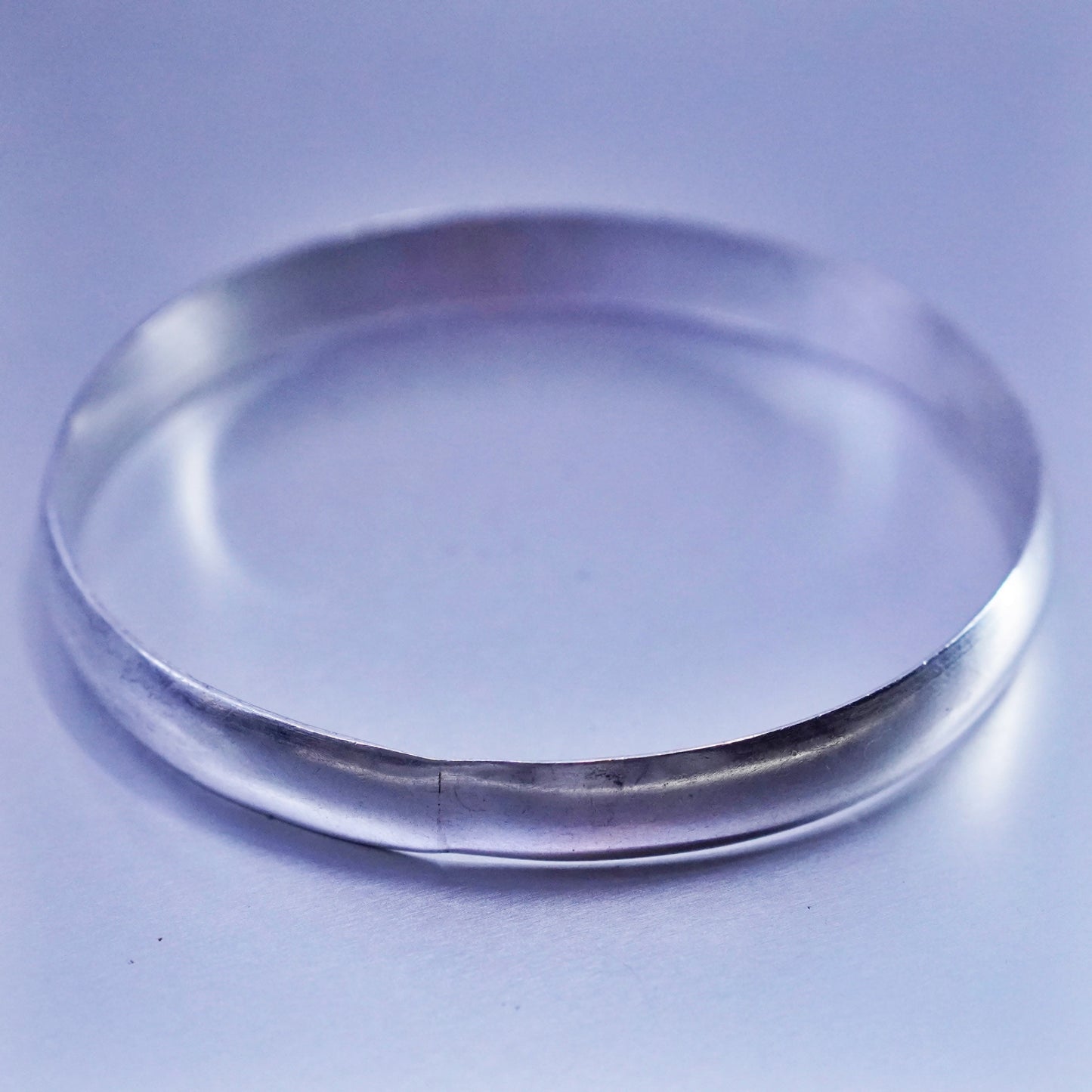 8”, Vintage Sterling 925 silver handmade bracelet, bangle
