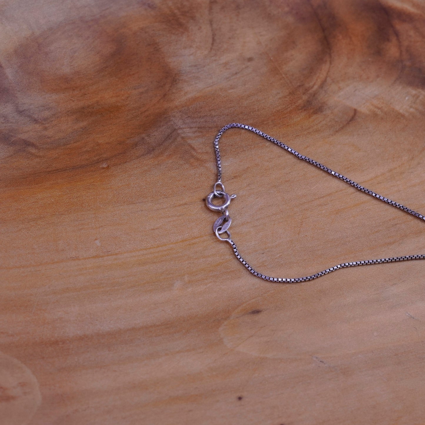 18”, Sterling silver handmade necklace, 925 box chain with airplane jet pendant
