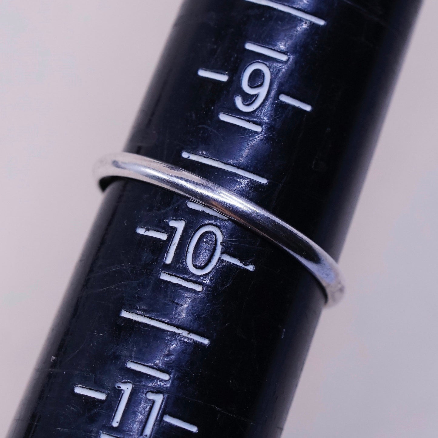 Size 9.75, vintage sterling silver handmade ring, 925 with oval jasper