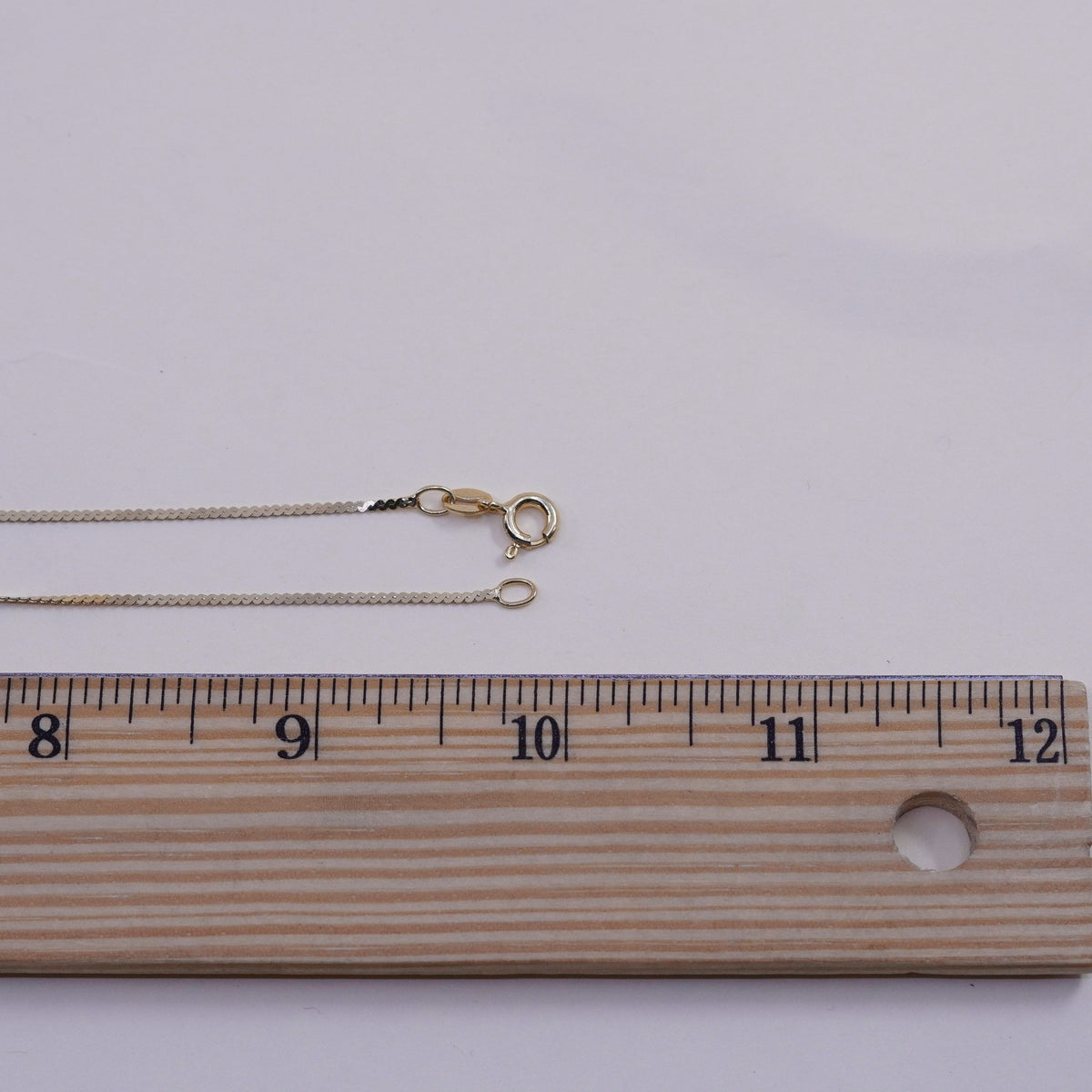 20”, vtg vermeil gold sterling silver Italy 925 twisted s link chain, necklace