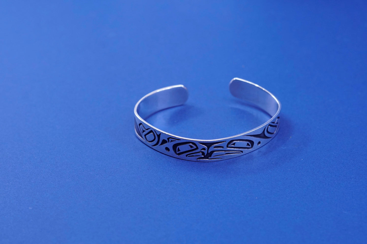 7.25”, Danny Dennis Northwest Metal Arts Sterling 925 Eagles Cuff Bracelet