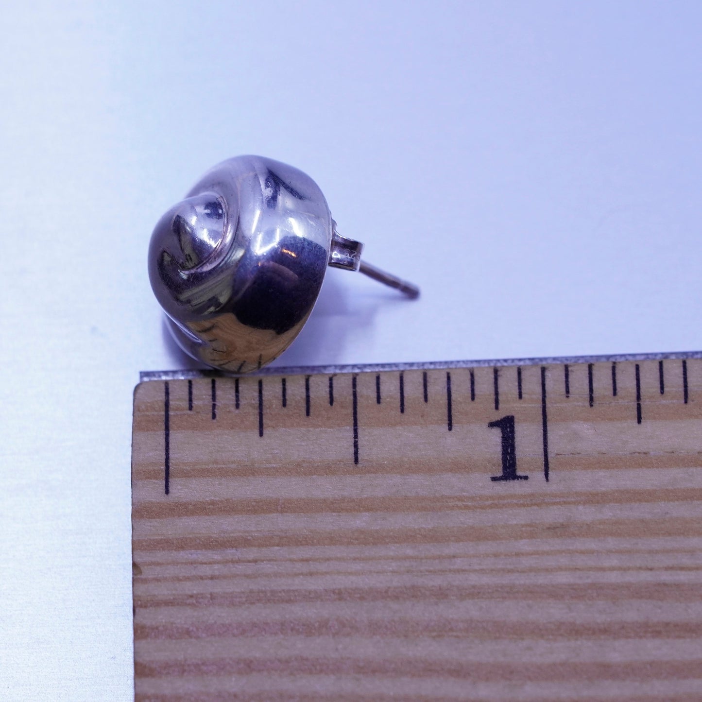 0.5”, vtg Robert Lee Morris Rlm Studio Sterling 925 silver handmade earrings
