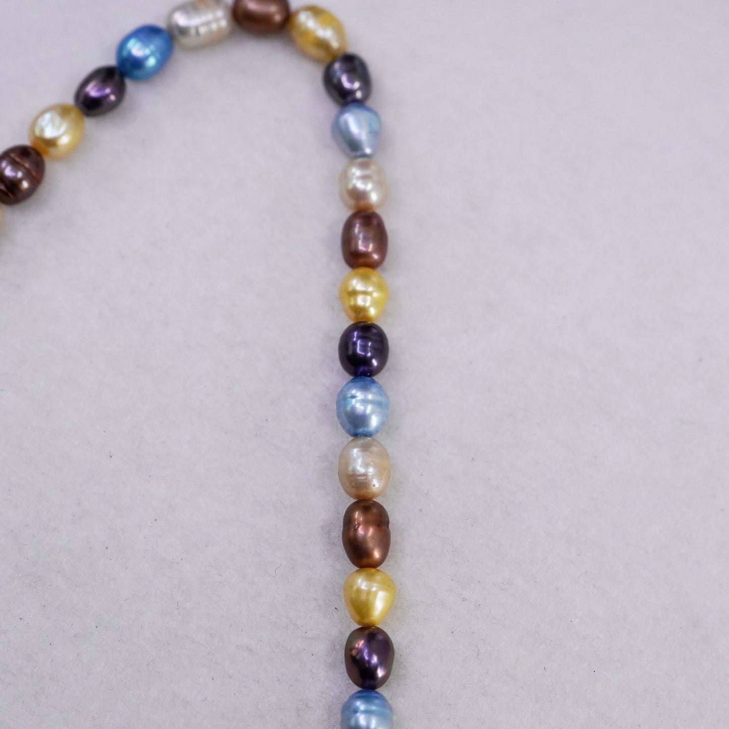 18+2”, vintage 6mm pearl necklace with Sterling 925 silver clasp