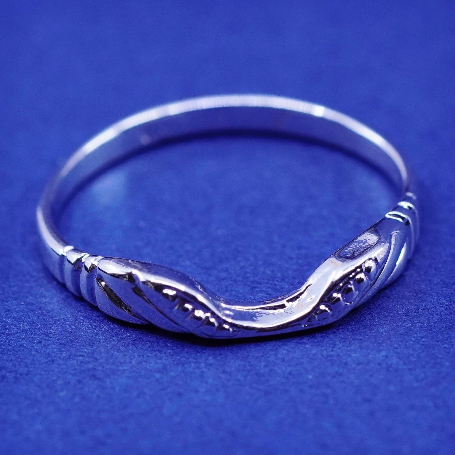 Size 8.25, vintage Sterling silver handmade ring, 925 band