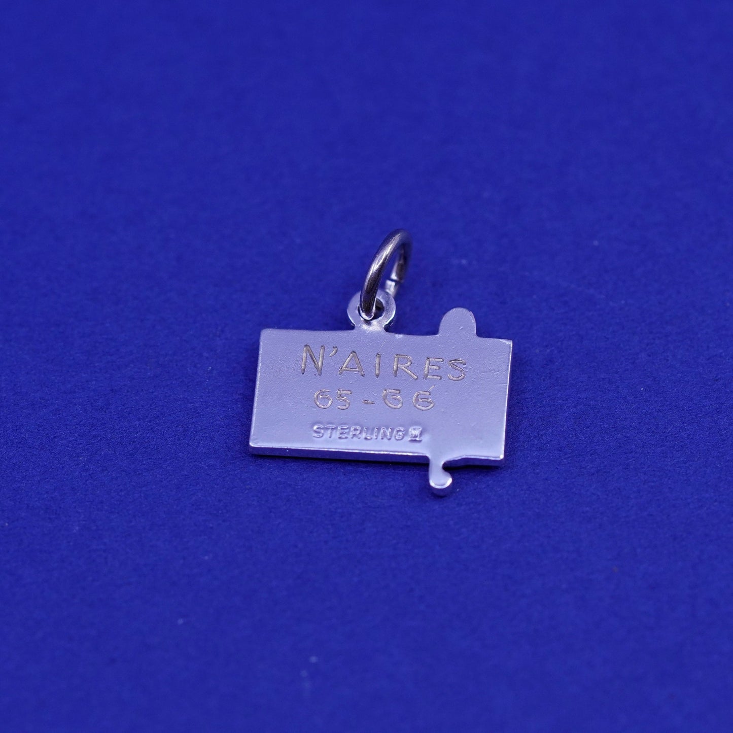 Vintage Sterling silver handmade pendant, 925 music symbol charm