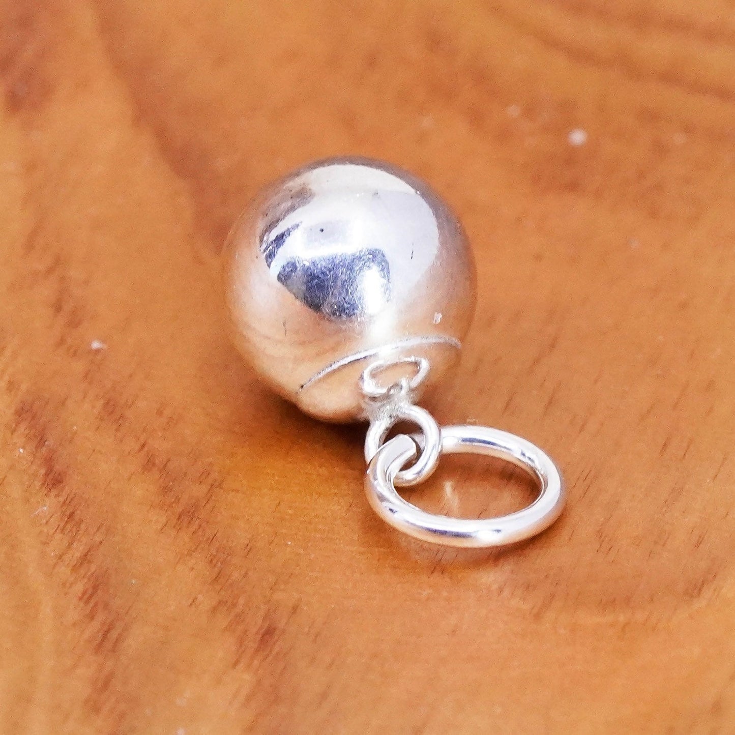 Vintage Sterling silver handmade pendant, 925 bead charm