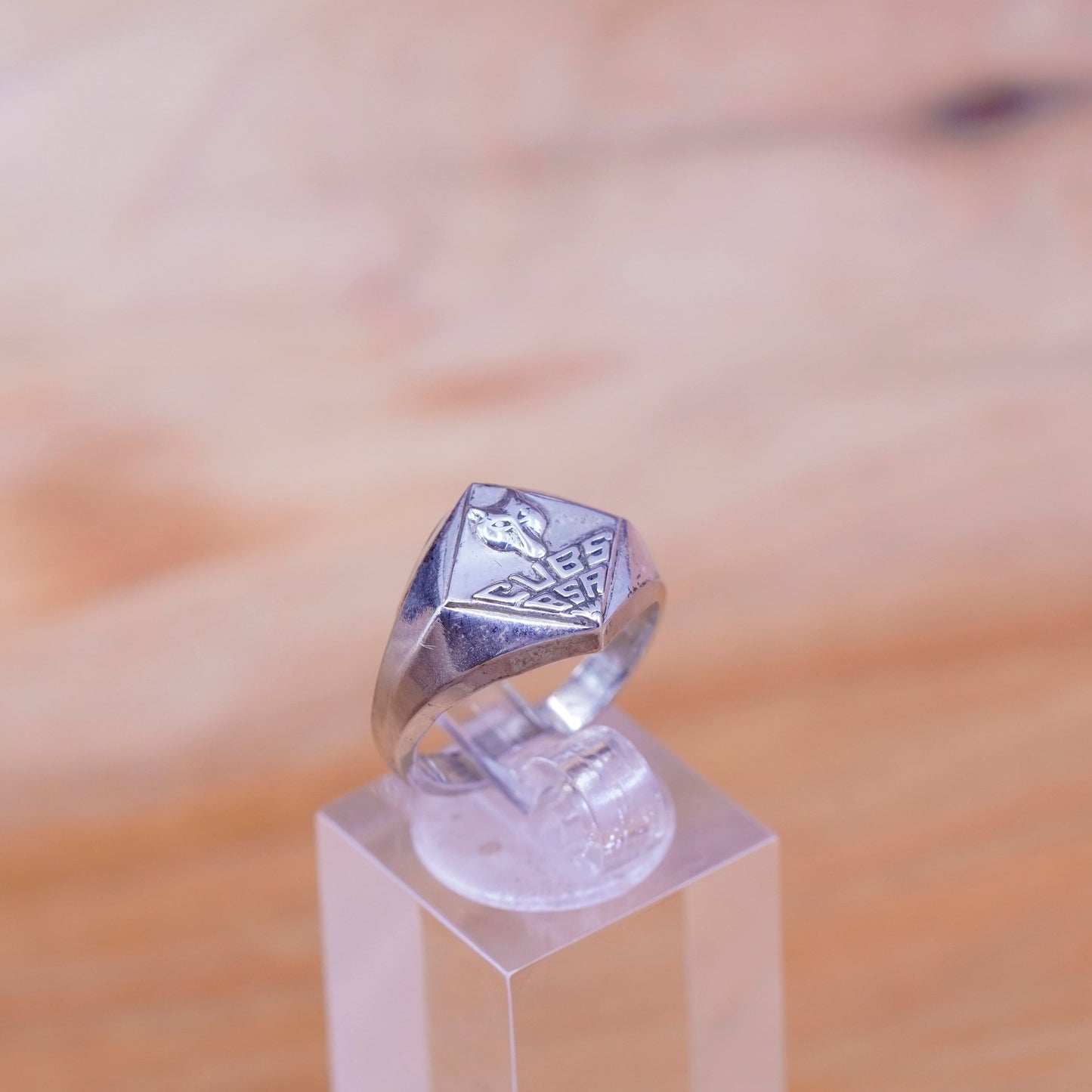 sz 6, Sterling silver handmade ring, 925 cubs bsa band boy scouts of america
