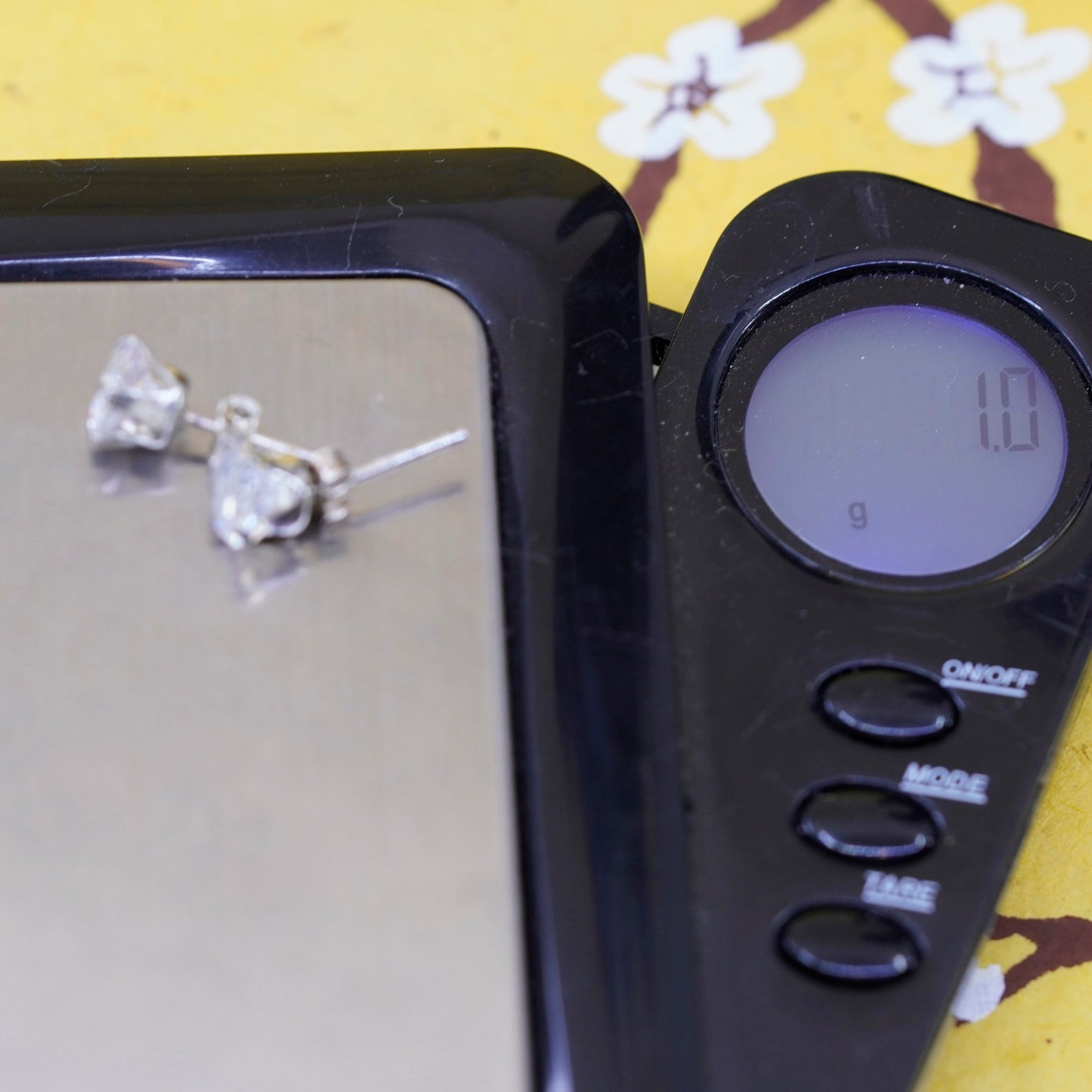 5mm, Sterling silver clear round crystal studs, cz earrings