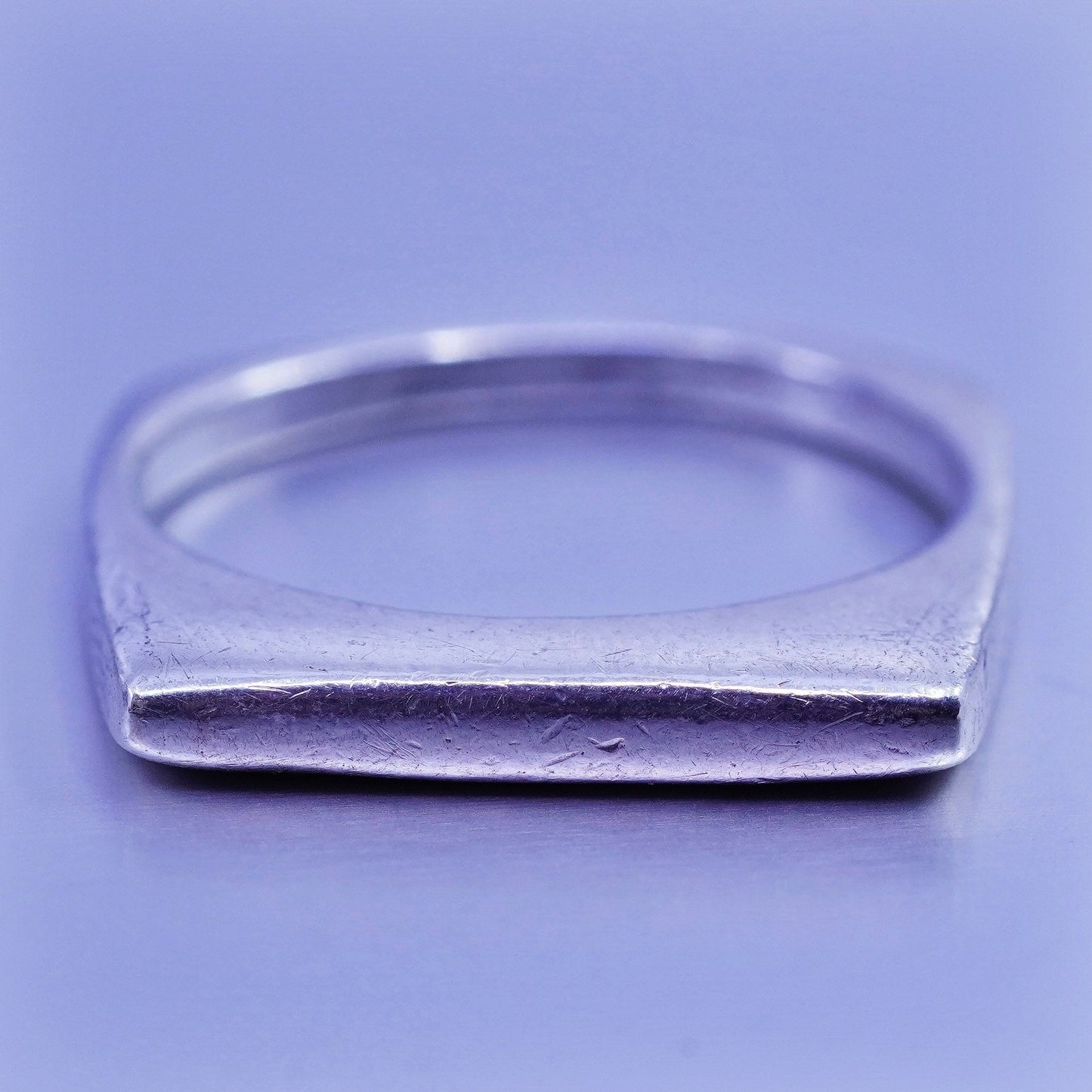Size 6, vintage Sterling 925 silver ring, stackable band